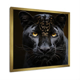 Monochrome Panther Vigil - Panther Bedroom Wall Art