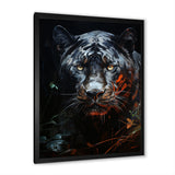 Moonlit Panther Tranquility - Panther Canvas Wall Art