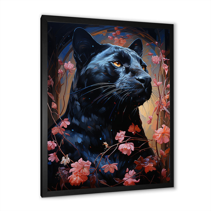 Noir Panther Hunt Tranquility - Panther Wall Decor