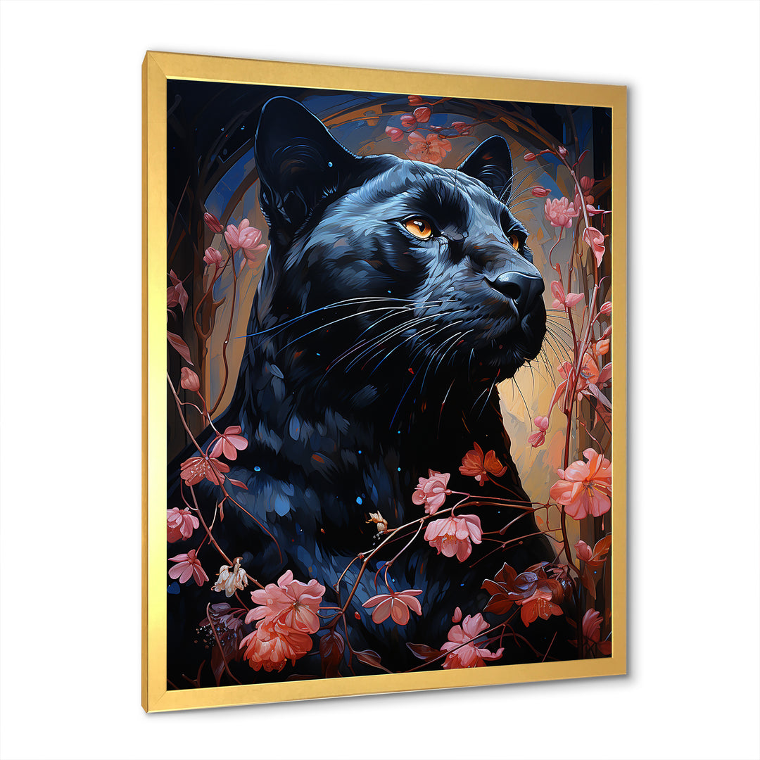 Noir Panther Hunt Tranquility - Panther Wall Decor