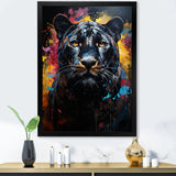Pop Art Portrait Of A Panther - Panther Wall Art Prints