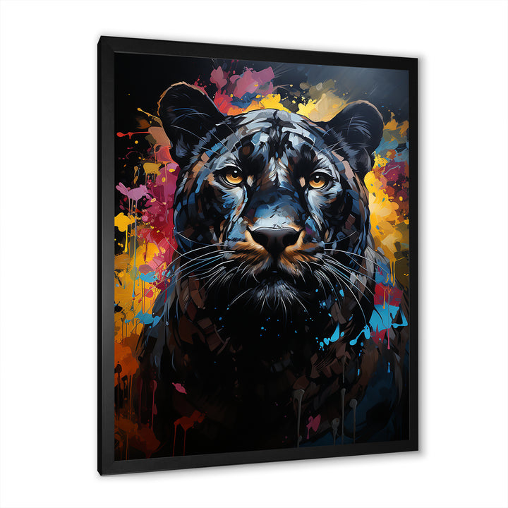 Pop Art Portrait Of A Panther - Panther Wall Art Prints