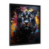Pop Art Portrait Of A Panther - Panther Wall Art Prints