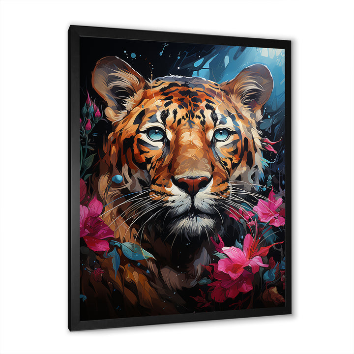 Pop Art Portrait Of A Jaguar - Leopard Wall Art Prints