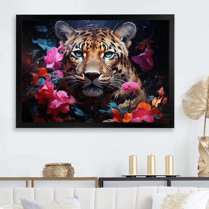Romantic Jaguar Enigma - Beige Leopard Wall Art