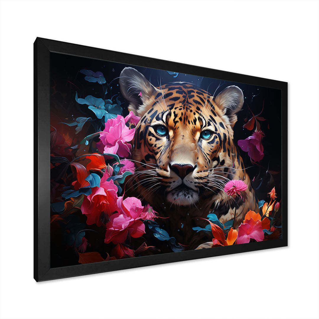 Romantic Jaguar Enigma - Beige Leopard Wall Art