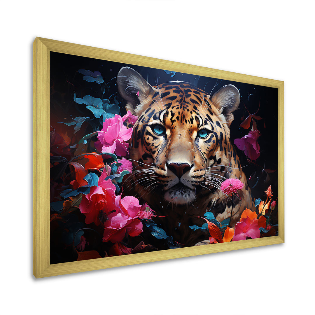 Romantic Jaguar Enigma - Beige Leopard Wall Art