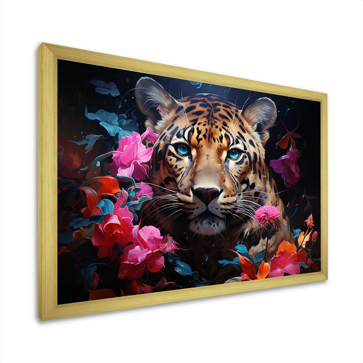 Romantic Jaguar Enigma - Beige Leopard Wall Art