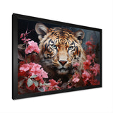 Romantic Tiger Enigma - Beige Tiger Wall Art