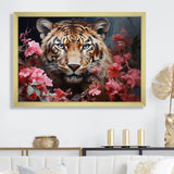 Romantic Tiger Enigma - Beige Tiger Wall Art