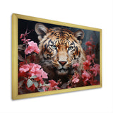 Romantic Tiger Enigma - Beige Tiger Wall Art