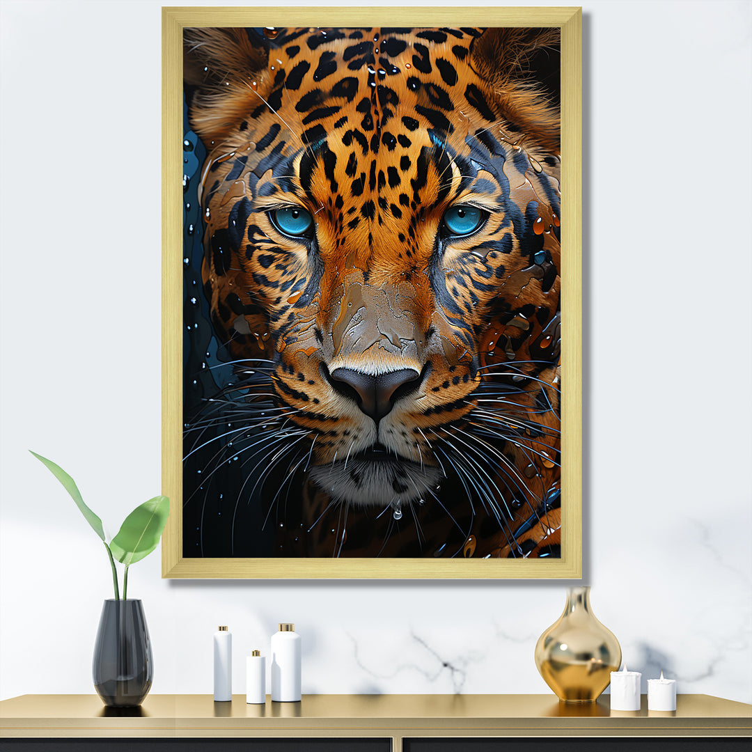 Symbolic Jaguar Presence - Leopard Home Decor Art