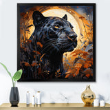 Moonlight Majestic Black Panther - Panther Bedroom Wall Art