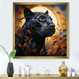 Moonlight Majestic Black Panther - Panther Bedroom Wall Art
