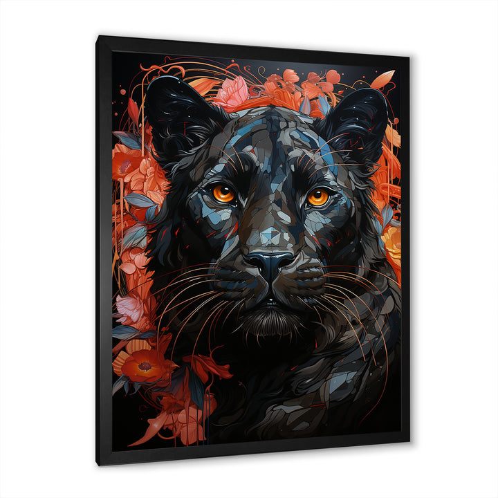 Graffiti Urban Panther Presence - Panther Canvas Wall Art