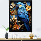 Blue Parrot Paradise - Blue Parrot Wall Art