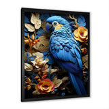 Blue Parrot Paradise - Blue Parrot Wall Art