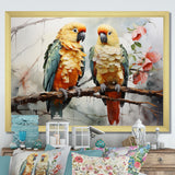 Parrots Ethereal Encounters - Parrot Large Canvas Wall Art