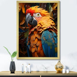 Yellow Parrots Golden Conversations - Parrot Bedroom Wall Art