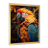 Yellow Parrots Golden Conversations - Parrot Bedroom Wall Art