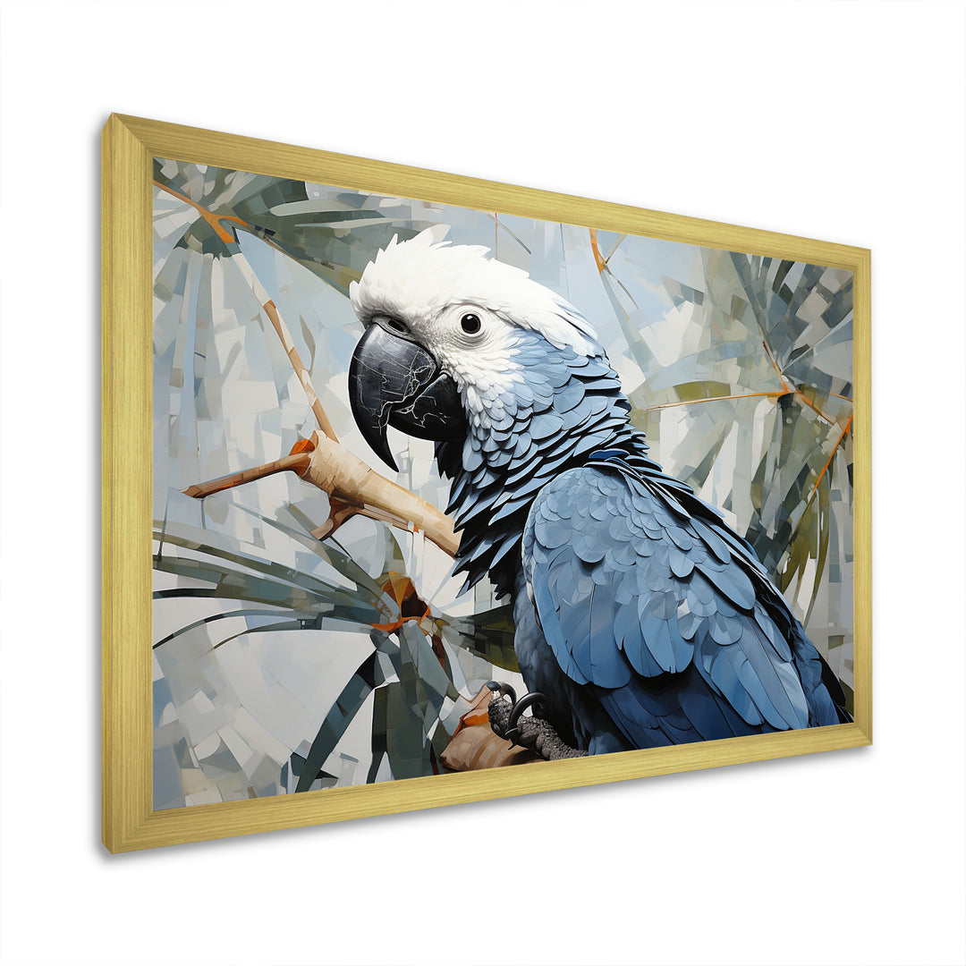 Blue Parrot Tropical Forest Rhapsody - Parrot Wall Art Prints