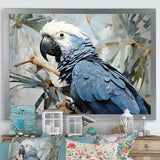 Blue Parrot Tropical Forest Rhapsody - Parrot Wall Art Prints