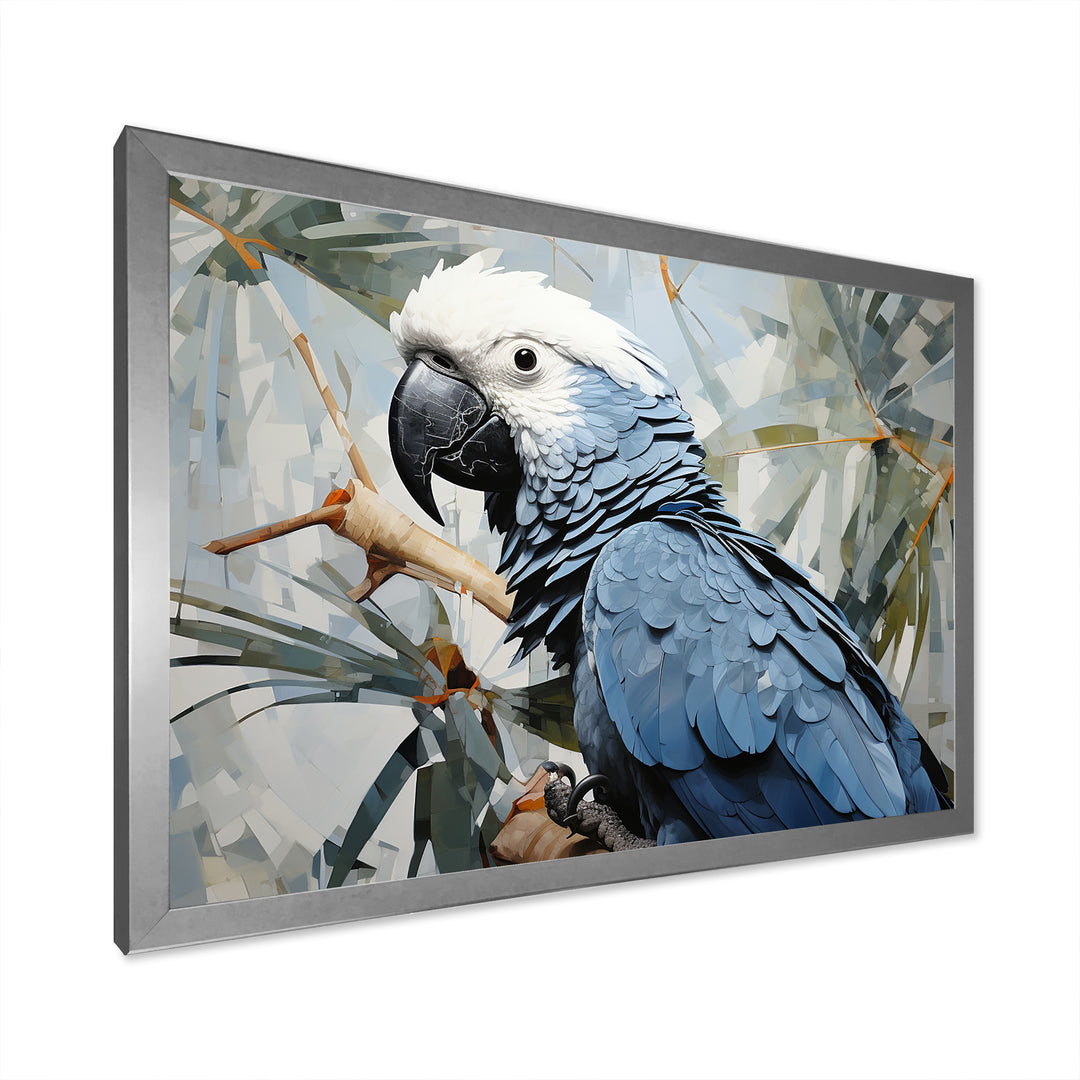 Blue Parrot Tropical Forest Rhapsody - Parrot Wall Art Prints