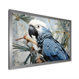 Blue Parrot Tropical Forest Rhapsody - Parrot Wall Art Prints