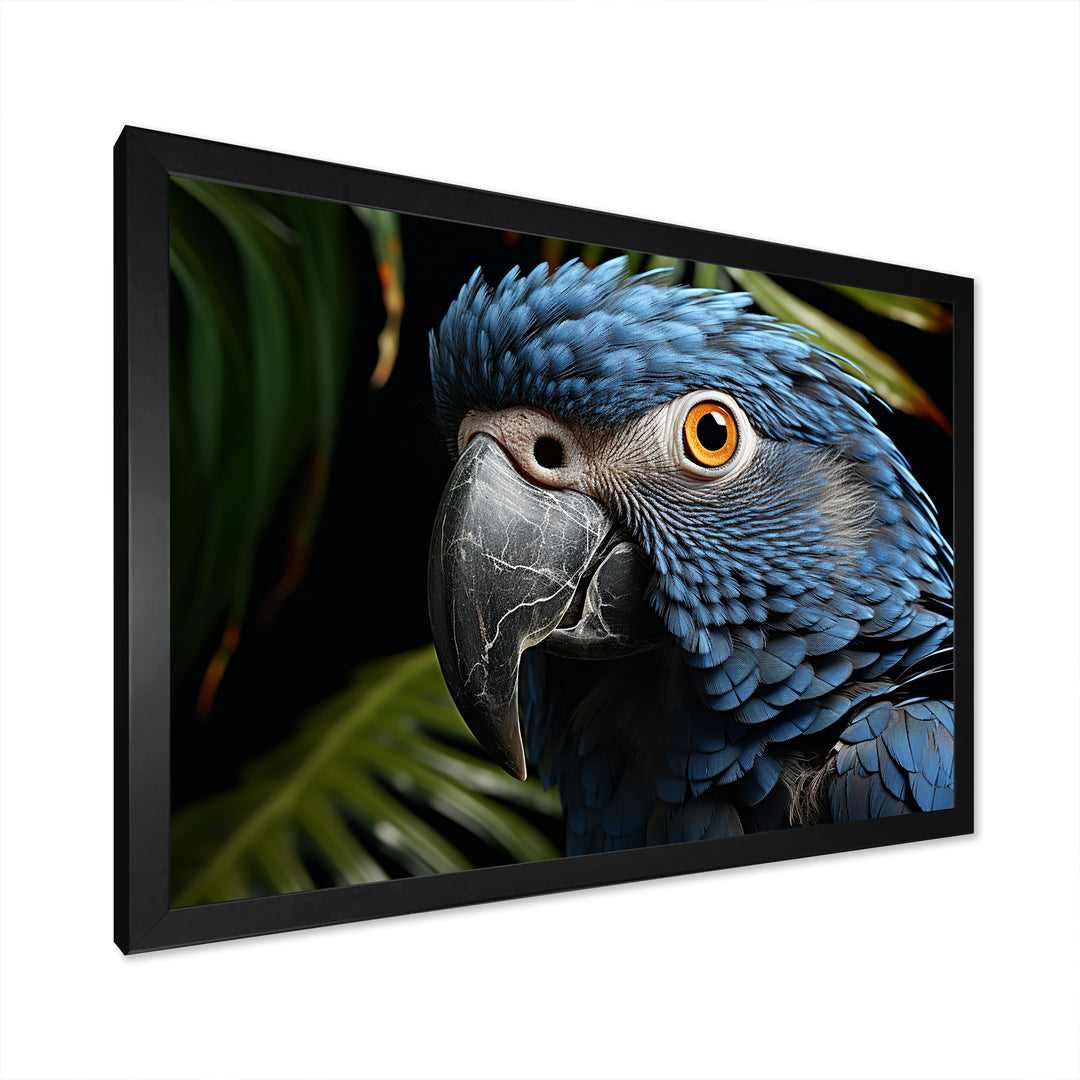 Parrots Sapphire Skies Tropical Forest - Blue Parrot Wall Art