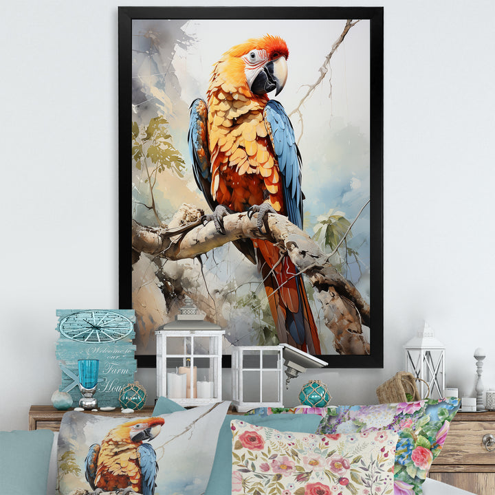 Parrots Sunny Companions Delight - Parrot Bedroom Wall Art