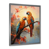 Parrots Sunset Serenade - Parrot Wall Decor