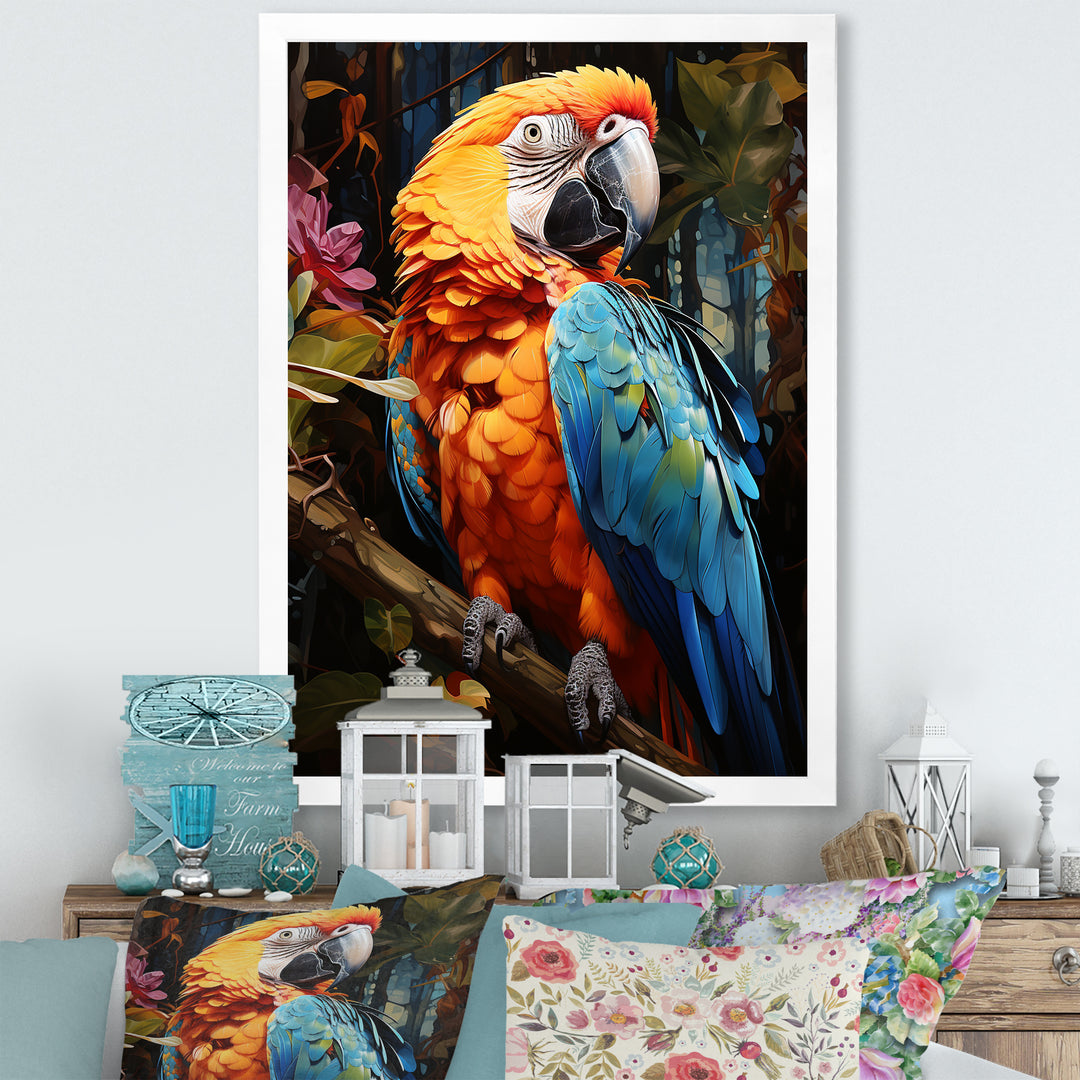 Parrot Tropical Jungle Euphony - Parrot Wall Art Prints