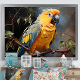 Parrot Tropical Harmony - Yellow Parrot Wall Art