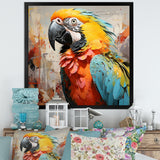 Yellow Parrot Tropical Tempest - Parrot Canvas Wall Art