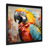 Yellow Parrot Tropical Tempest - Parrot Canvas Wall Art