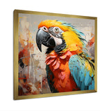 Yellow Parrot Tropical Tempest - Parrot Canvas Wall Art