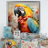 Yellow Parrot Tropical Tempest - Parrot Canvas Wall Art