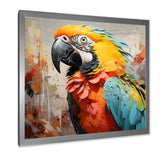 Yellow Parrot Tropical Tempest - Parrot Canvas Wall Art
