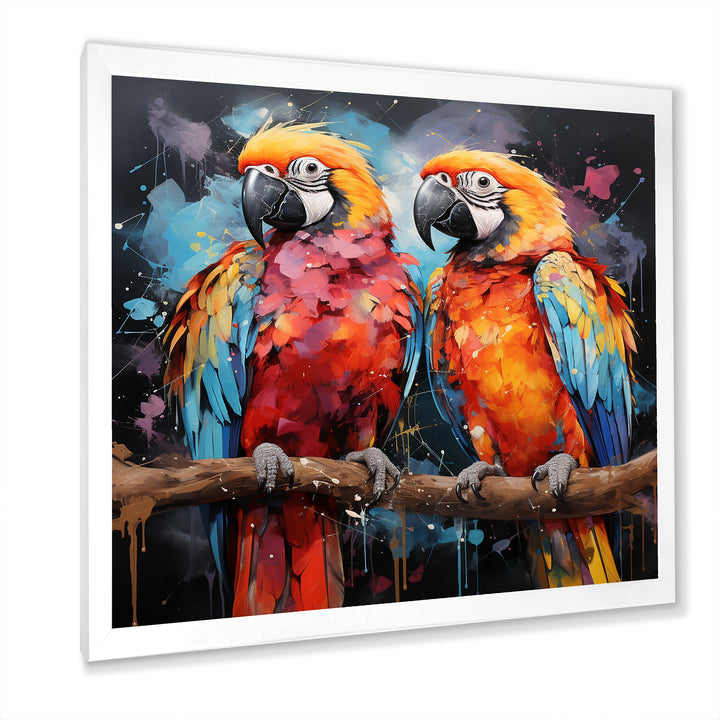 Vibrant Duets Parrot S - Parrot Wall Art Prints