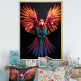 Parrot S Whimsical Wings - Parrot Canvas Wall Art
