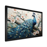 Flower Peacock S Vibrant Display I - Animals Canvas Wall Art