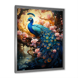 Fantasy Peacock In Enchanted Blooms - Peacock Canvas Wall Art
