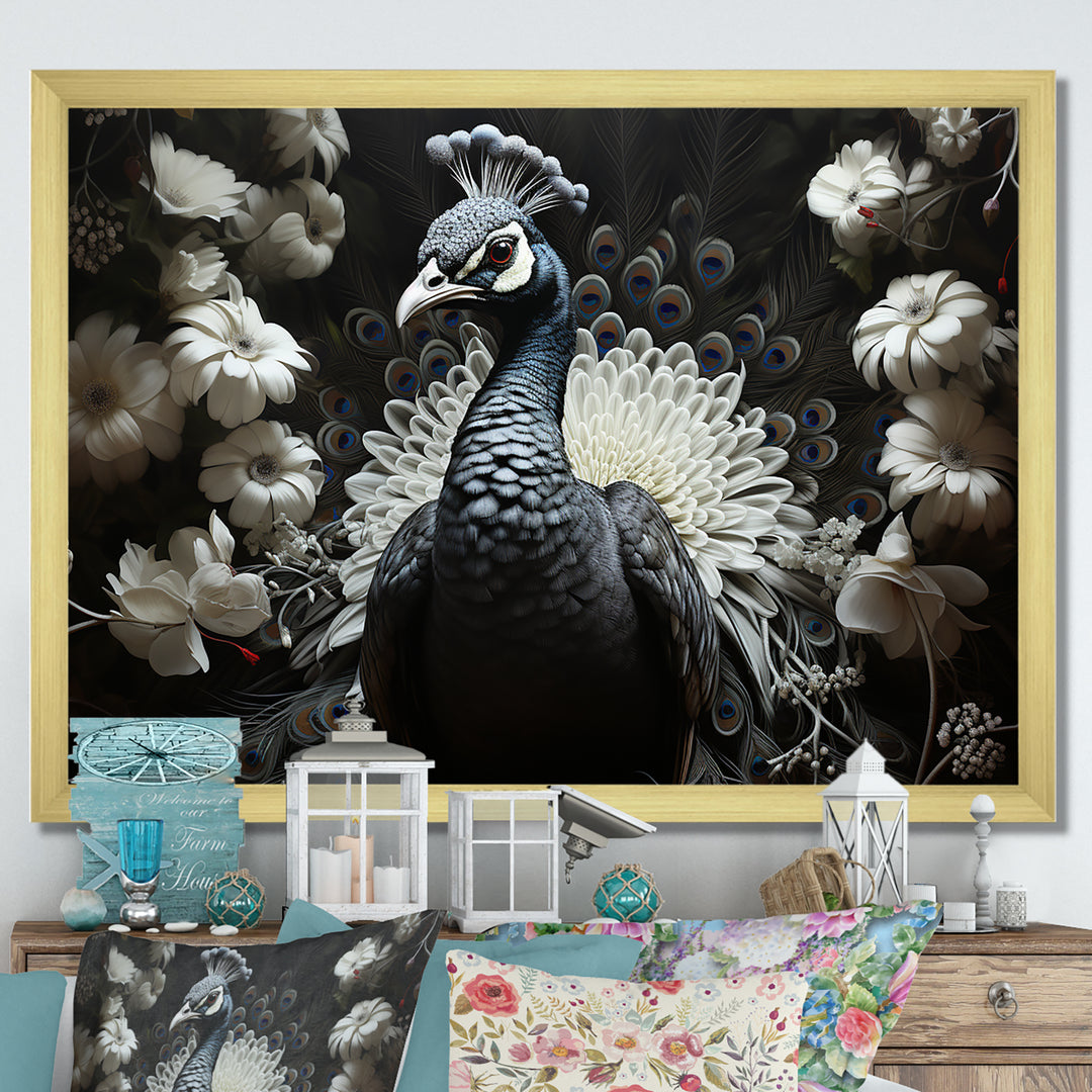 Mystical Peacock Gaze - Peacock Wall Art Prints