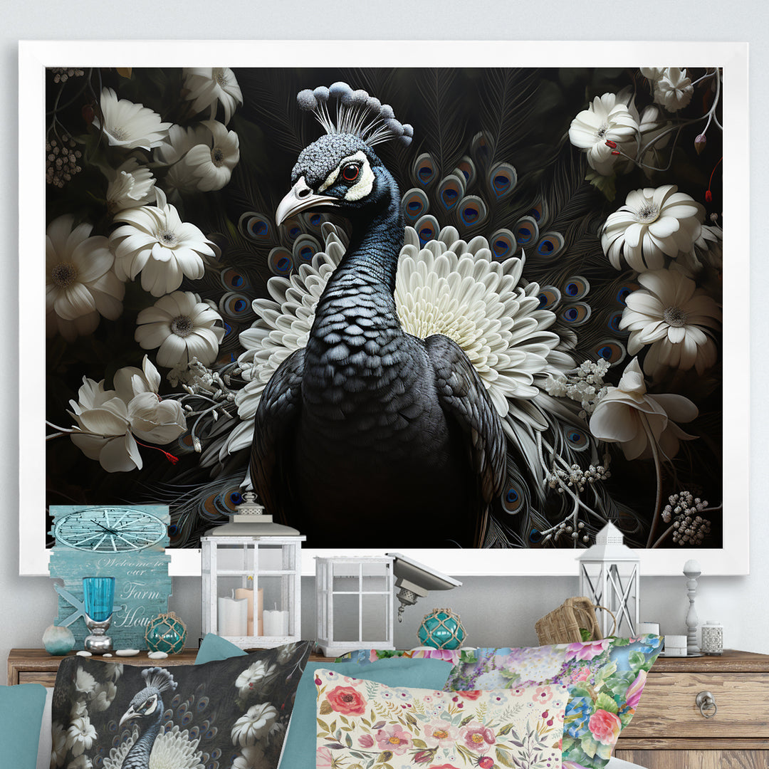 Mystical Peacock Gaze - Peacock Wall Art Prints