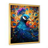 Peacocks Royal Plumage - Peacock Framed Canvas Art