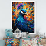 Peacocks Royal Plumage - Peacock Framed Canvas Art