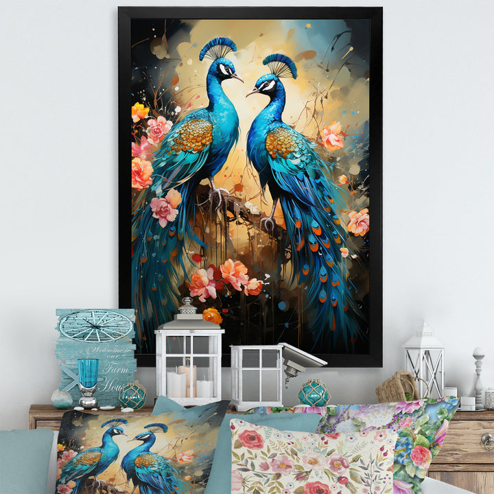 Peacock S Graceful Elegance - Peacock Home Decor Art