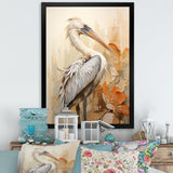 Pelican S Tranquil Perch - Pelican Canvas Wall Art