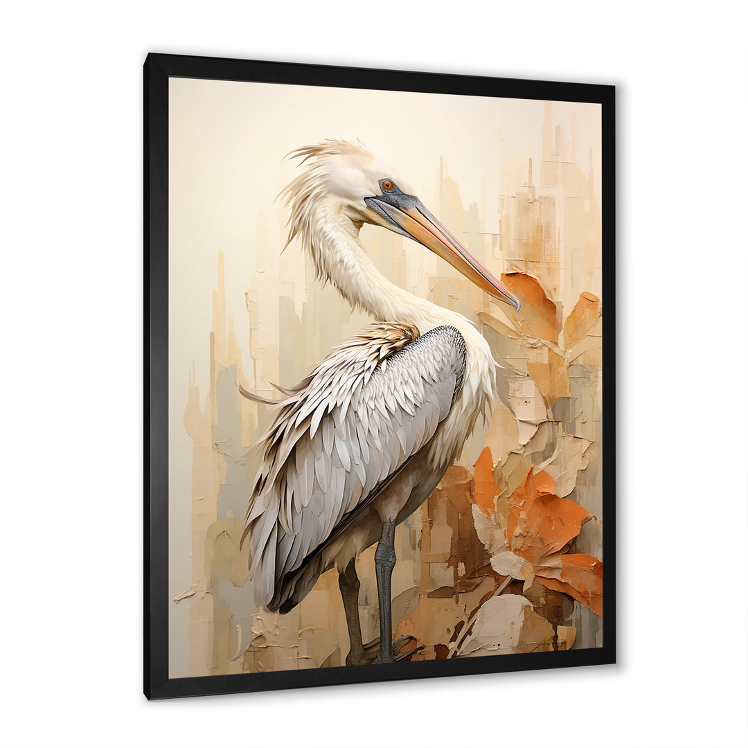 Pelican S Tranquil Perch - Pelican Canvas Wall Art