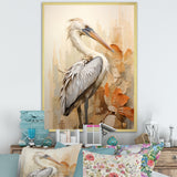 Pelican S Tranquil Perch - Pelican Canvas Wall Art